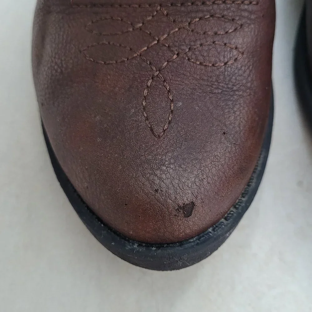 Cat & Jack Cowboy Cowgirl Boots Brown Western Embroidered Girls 4 Boho Festival - Picture 4 of 14